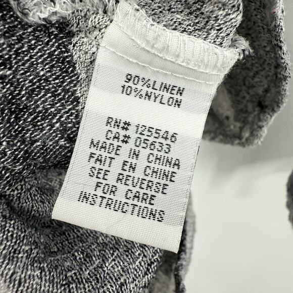 Habitat Clothes To Live In Tunic Large Asymmetrical Bufflalo Plaid Linen Blend - Picture 10 of 13